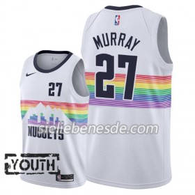 Kinder NBA Denver Nuggets Trikot Jamal Murray 27 2018-19 Nike City Edition Weiß Swingman